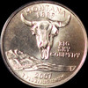 PCGS MS68 2007-D Montana Satin Finish 25 Cents ultra-gem