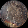 PCGS MS63 1886 Silver Morgan Dollar dark toning!