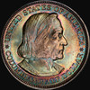 PCGS MS 64+ 1892 COLUMBIAN SILVER HALF DOLLAR - Monster Toner!!!