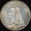 PCGS MS62 1887 GREAT BRITAIN Queen Victoria Silver Crown