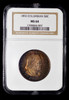 NGC MS64 1892 Columbian Commemorative Silver Half Dollar Nicely Toned