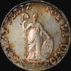 NGC MS61 1827 LIMA-JM Peru Republic Standing Liberty Silver 8 Reales