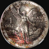 NGC MS65 1985 Mo Mexico Silver 1 Onza - beautiful toning!!!