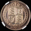 NCG PF62 1887 Great Britain Jubilee Head Silver Proof 6D 6 Pence