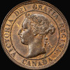 PCGS MS63 BN 1901 Canada Large Cent Queen Victoria Victorian Copper Coin