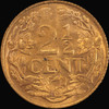 PCGS MS65 RD 1948 Curaçao 2 1/2 Cents Gem Uncirculated Red Copper Coin