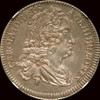 MS63 1740/1 overdate Austria Karl VI Silver 1/4 Taler