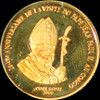 PR68 DCAM 2000 Congo Dem Rep John Paul II 20 Francs Gold Denomination