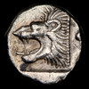VF MYSIA Cyzicus Ca. 5th century BC. AR hemiobol (9mm, 8h)