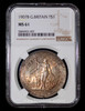 MS61 1907-B Great Britain Trade Dollar Nicely Toned