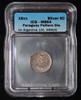 MS64 18xx RARE PARAGUAY 5 CENTS ON ARGENTINA 10C - PATTERN DIE -