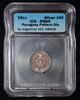 MS65 18xx RARE PARAGUAY 10 CENTS ON ARGENTINA 10C - PATTERN DIE -