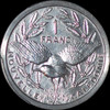 SP64 1949 New Caledonia Piefort Essai 1 Franc (Pattern) Mintage 104 Rare!