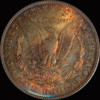 MS64 1904-O Morgan Silver Dollar Fantastic toning OBV and REV