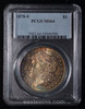 MS64 1878-S Morgan Silver Dollar Fantastic toning OBV and REV