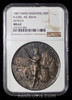 NGC MS62 1887 Switzerland Silver Shooting Fest Medal Geneva,R-628B, 45mm