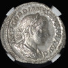 NGC MS 3/5 - 3/5 （AD238-244）Roman Empire Gordian III AR denarius (20mm, 2.66 gm, 6h)