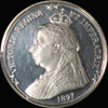 PCGS  PR63 1897 Great Britain Queen Victoria silver "60th Year of Reign" Medal