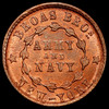 PCGS MS65 1863 Civil War Token F-630L-2a Copper PE Broas Bros. NY