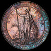 PCGS AU 1904 Great Britain Edward VII Trade Dollar amazing toning!!!