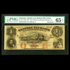 PMG 65 EPQ  Nov. 2, 1857  Omaha City, NE (Terr.)- Western Exchange Fire & Marine Insurance Co. / Bishop Hill Colony $1