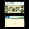 PMG 64 EPQ Oct. 15, 1862 Richmond, VA- Commonwealth of Virginia $10 Cr. 8