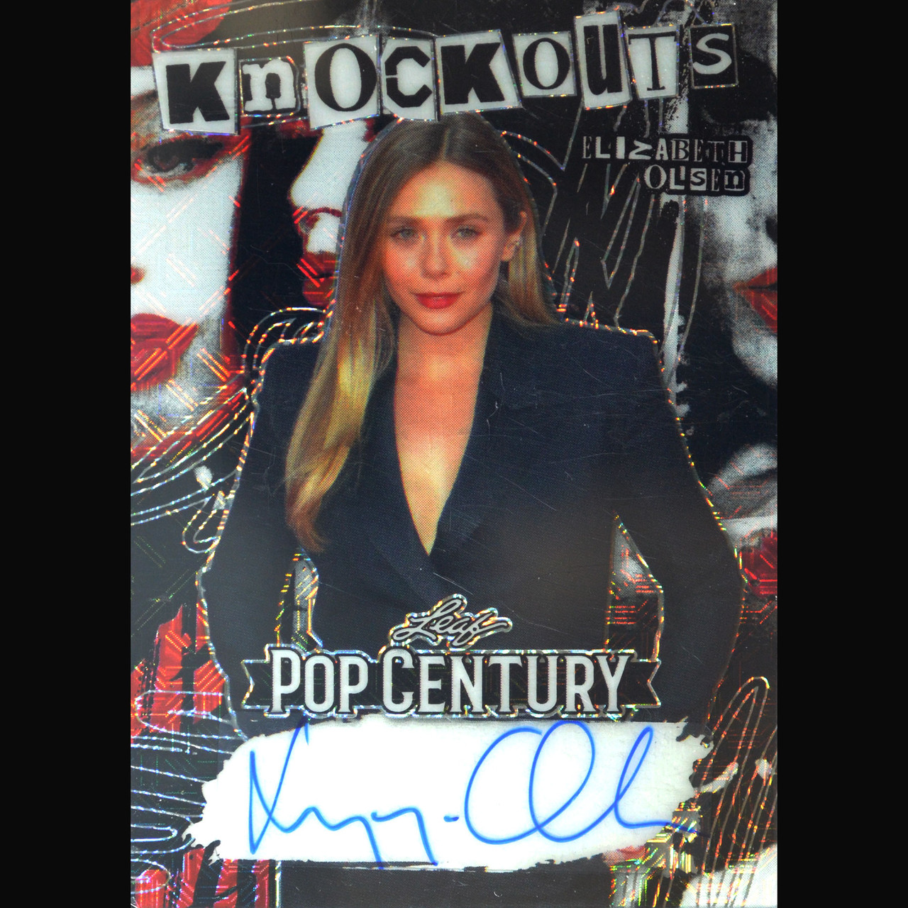 2023 Leaf Pop Century Elizabeth Olsen 1/1 Auto Avengers Captain 