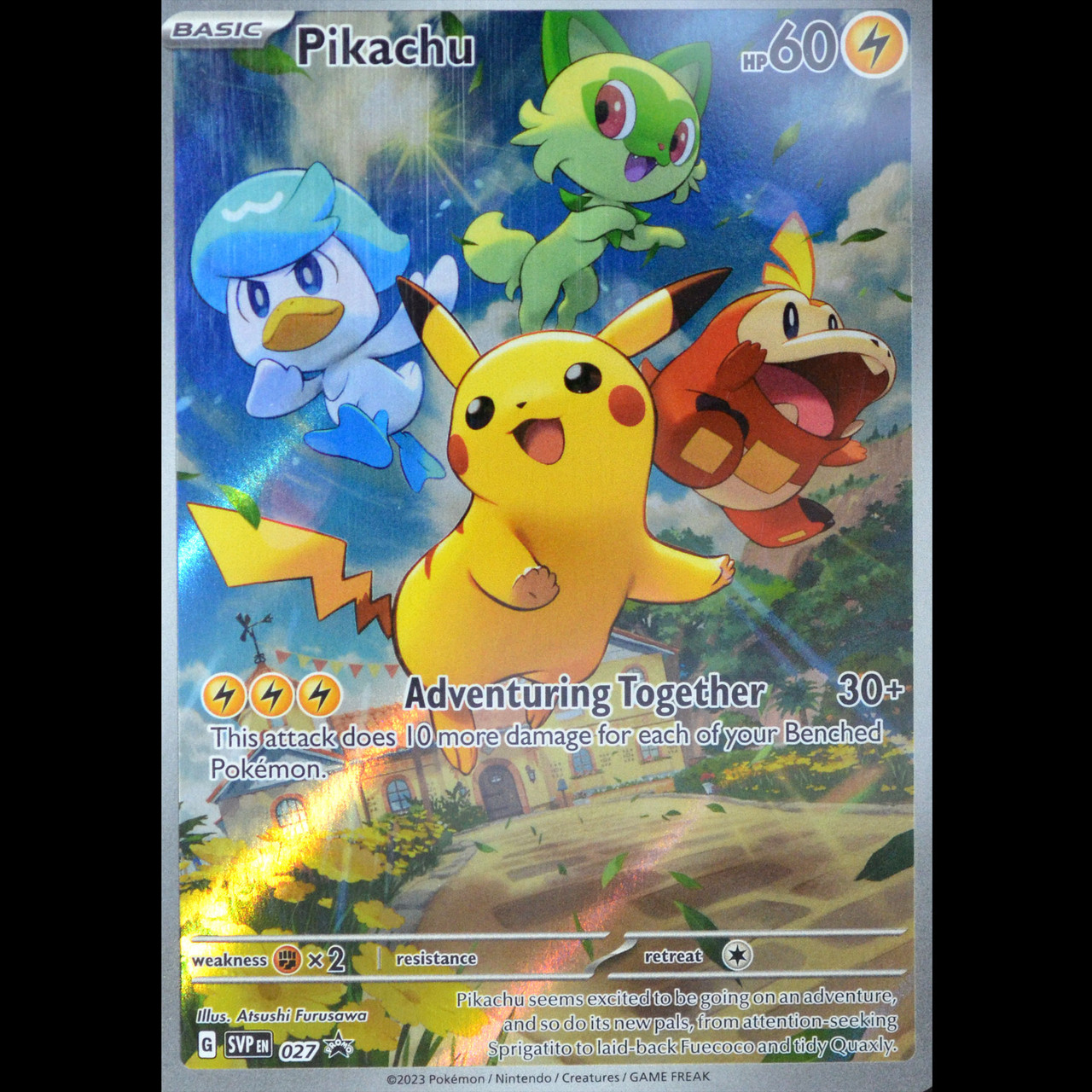 PSA 9 2023 PIKACHU #027 SVP PALDEA EVOLVED ETB PROMO