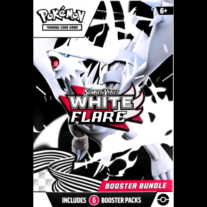 pokemon booster bundle scarlet and violet-white flare trading cards Pokmon TCG: & (6 Packs)  After Market Reunite with the Pokmon of Unova and rise to the top as a Trainer in a land of unity and legends Pokemon Scarlet & Violet SV10.5