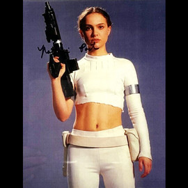 PSA/DNA Certified Natalie Portman Signed 6x8 Star Wars photo slabbed