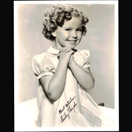 JSA Certified Shirley Temple Autographed Signed 8x10 B&W photo