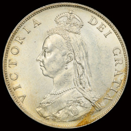 PCGS MS62 1887 GREAT BRITAIN QUEEN VICTORIA SILVER FLORIN JUBILEE HEAD S-3925