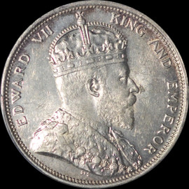 PCGS MS61 1904 B Straits Settlements Edward VII Silver One Dollar, KM# 25 Prid-4