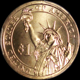 PCGS  SP68 2010-D SATIN FINISH MILLARD FILLMORE DOLLAR, POS. A