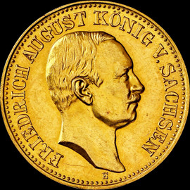 NGC MS61  1906-E German States Saxony  Friedrich August III gold 10 Mark