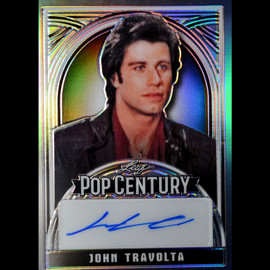 PSA 9 2024 Leaf Metal Pop Century Autograph Silver John Travolta signed Auto /25 Grease