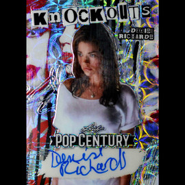 PSA 9 2023 Leaf Pop Century Denise Richards Auto Knockouts Silver Scope /6
