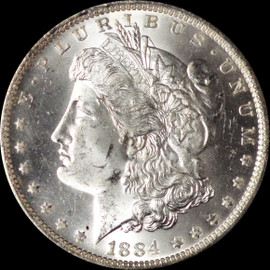 PCGS MS64 1884-O Morgan Dollar,  blast white.  sku449