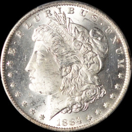 PCGS MS64 1884-O Morgan Dollar,  blast white.  sku451