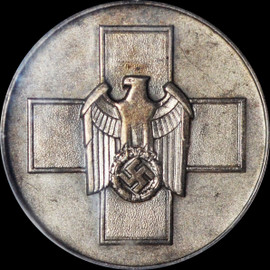 PCGS SP 62 German Social Welfare Medal With Swords