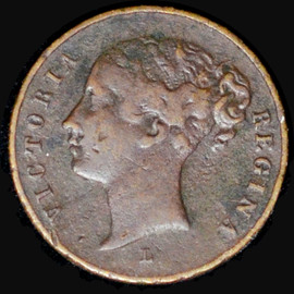 Vintage 1844 -1855 Era Queen Victoria Gambling Token  "Keep Your Temper" - from an old collection SM2185