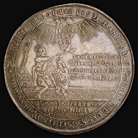 PCGS MS61 1751-IBH German States Harz "Baptism" Silver Taler Top 1 PCGS Graded!