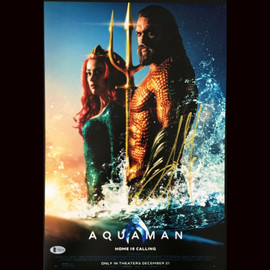 Certified JASON MOMOA signed 12x18 Photo autograph AQUAMAN