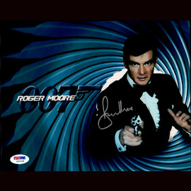 Certified Roger Moore Signed James Bond 007 Authentic Autographed 8x10 photo