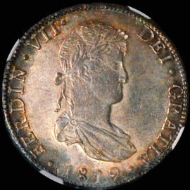 MS62 1819-Mo JJ MEXICO Ferdinand VII. 8 Reales,  Mexico City Mint.