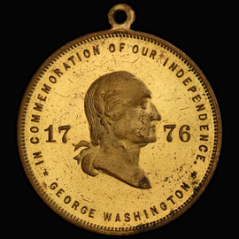 PCGS MS63 Undated  Washington - Steuben Brass Medal  32 mm