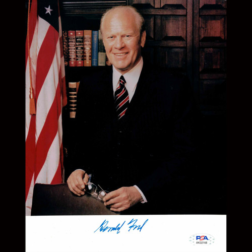 PSA Certified Gerald Ford Signed 8x10 Photo Autographed President of the United States