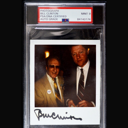 PSA/DNA Certified President Bill Clinton Signed Snapshot Photograph