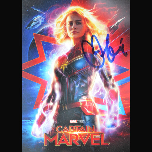PSA DNA AUTO 10 Brie Larson SIGNED Captain Marvel 2019 Marvel Studios