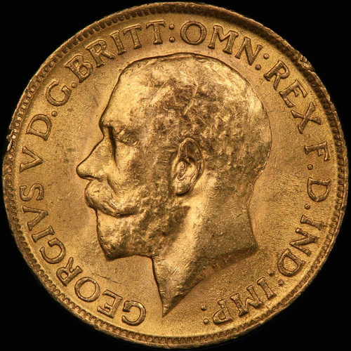 MS63 1913 Great Britain George V Gold Sovereign - Free Shipping in US